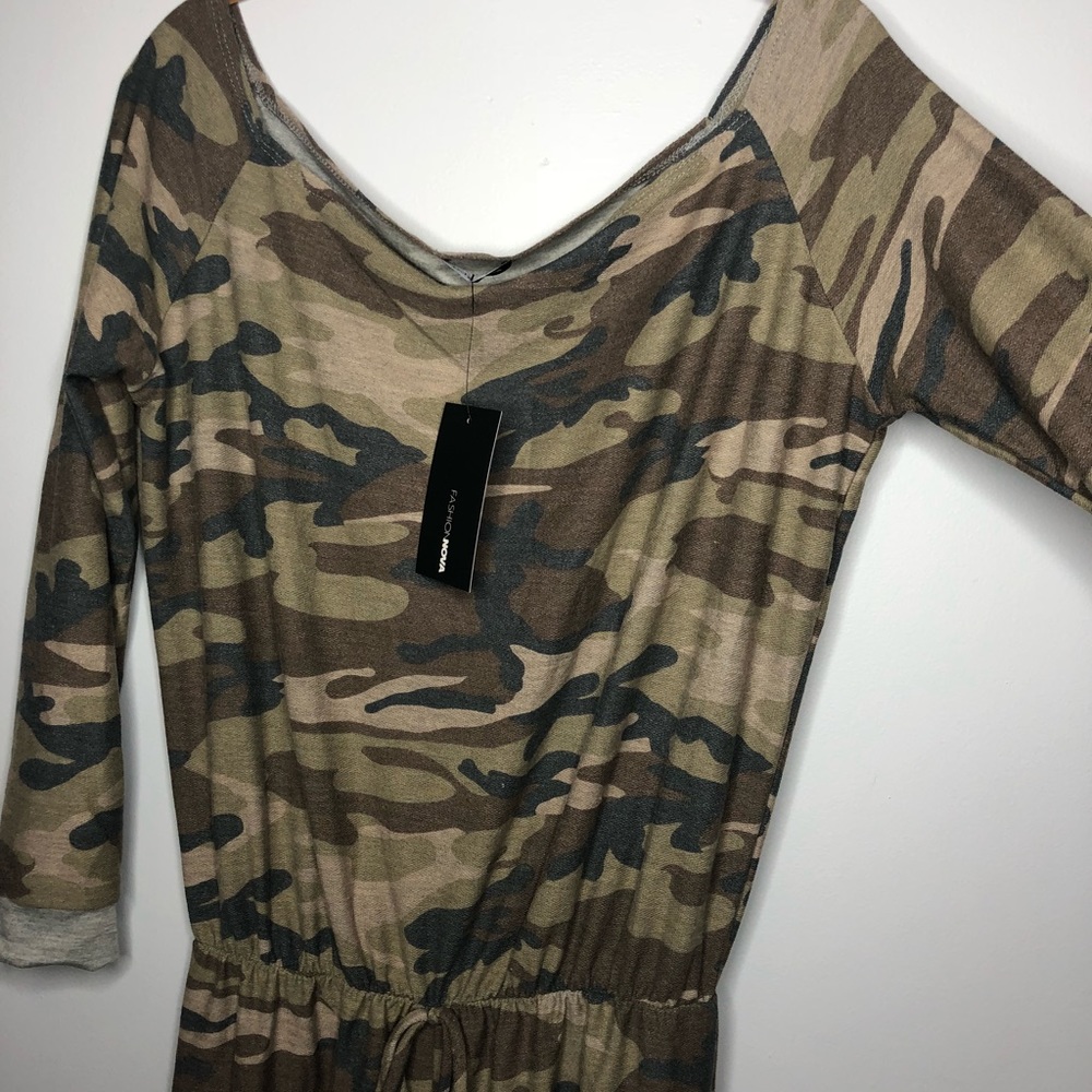 camo jumpsuit